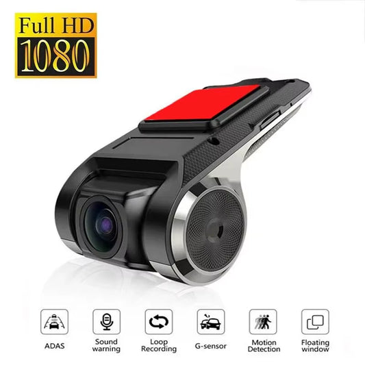 Car DVR Dash Cam Full HD 1080P Dash Cam for DVD Android Player ADAS LDWS Navigation Unit Auto Audio Voice Alarm Video Recording